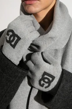 Dolce & Gabbana GREY Cashmere gloves