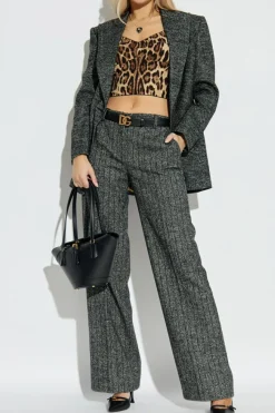 Dolce & Gabbana GREY Creased trousers