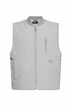 Dolce & Gabbana GREY Padded vest with logo