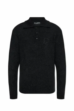 Dolce & Gabbana GREY Polo sweater