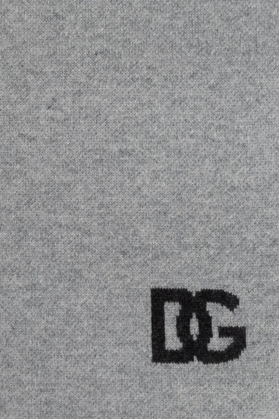 Dolce & Gabbana GREY Scarf with embroidered logo
