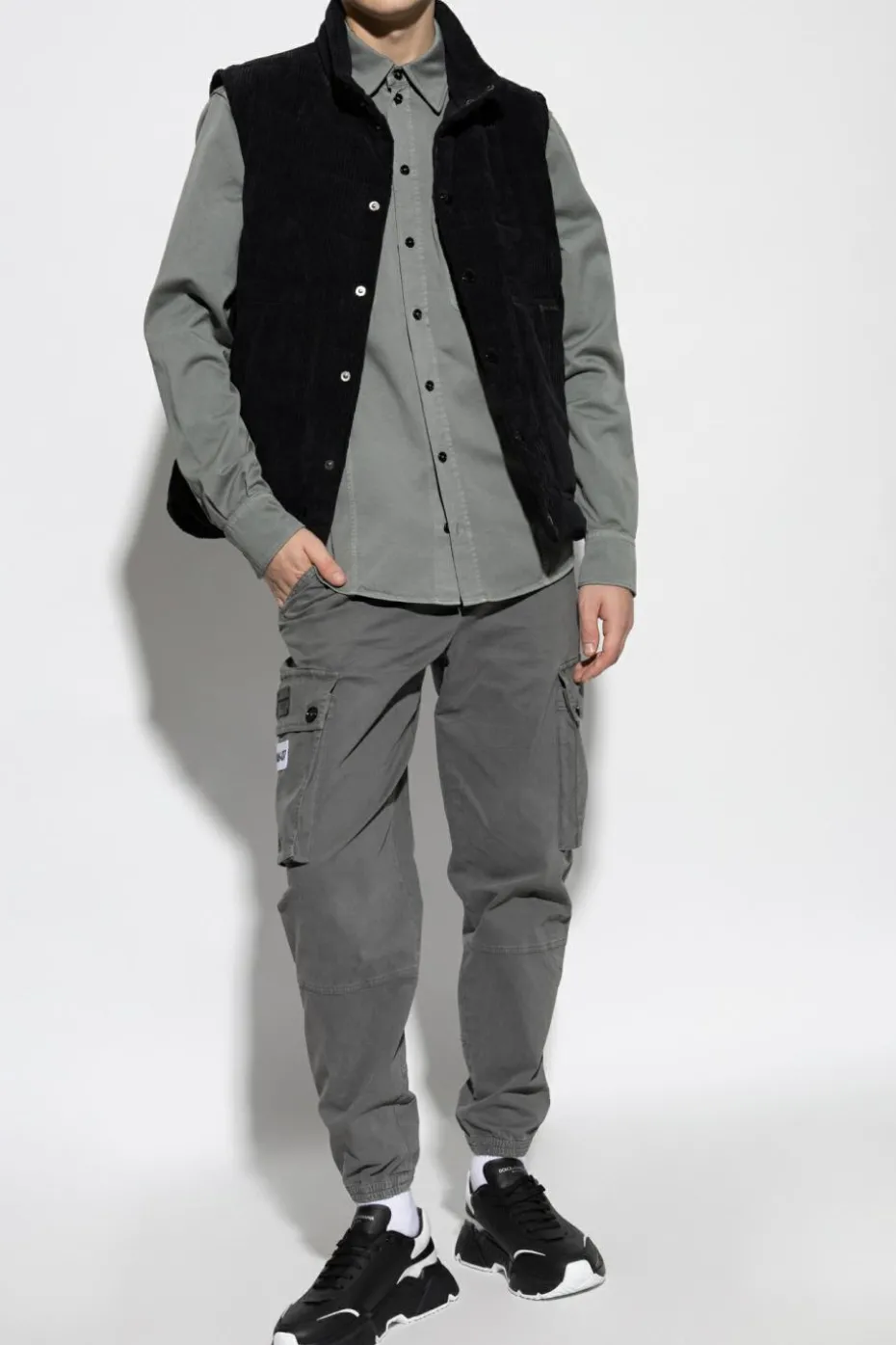 Dolce & Gabbana GREY Shirt with pockets