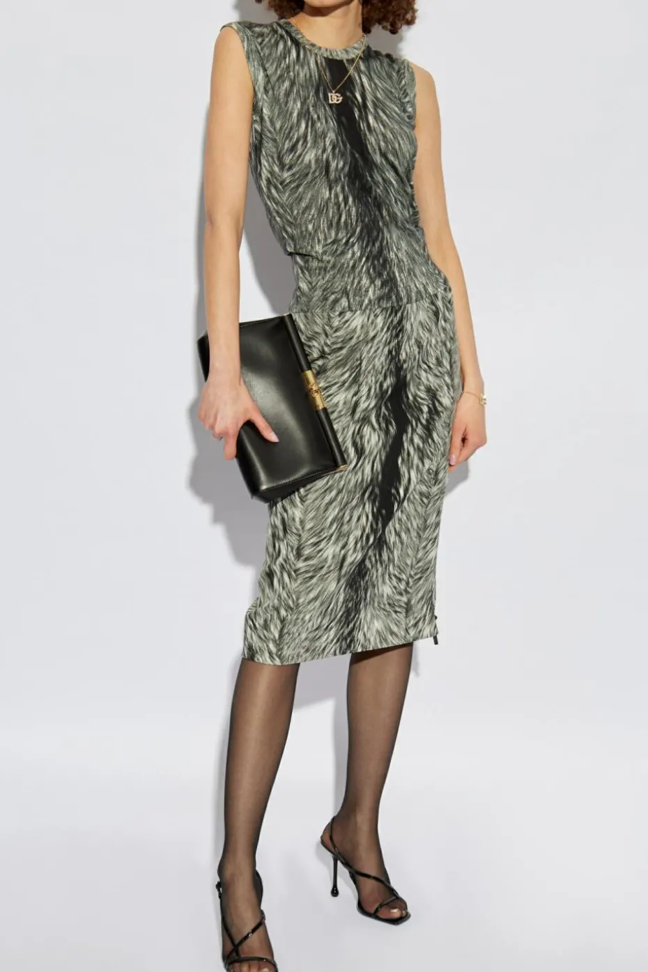 Dolce & Gabbana GREY Sleeveless silk top