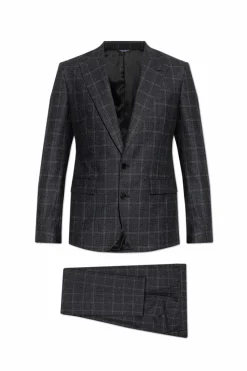 Dolce & Gabbana GREY Suit with wool trim
