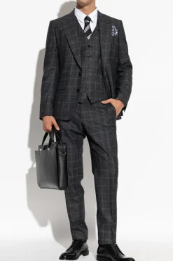 Dolce & Gabbana GREY Suit with wool trim