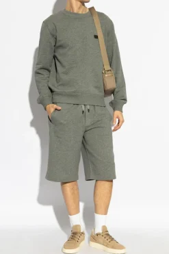 Dolce & Gabbana GREY Sweat shorts with logo
