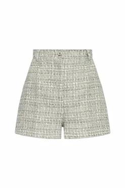 Dolce & Gabbana GREY Tweed shorts with lurex thread