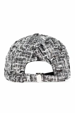 Dolce & Gabbana GREY Tweed cap with lurex thread