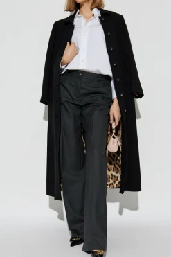 Dolce & Gabbana GREY Wool pants with creases