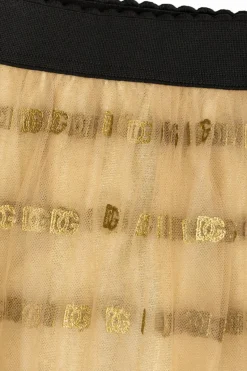 Dolce & Gabbana Kids beige Skirt with logo