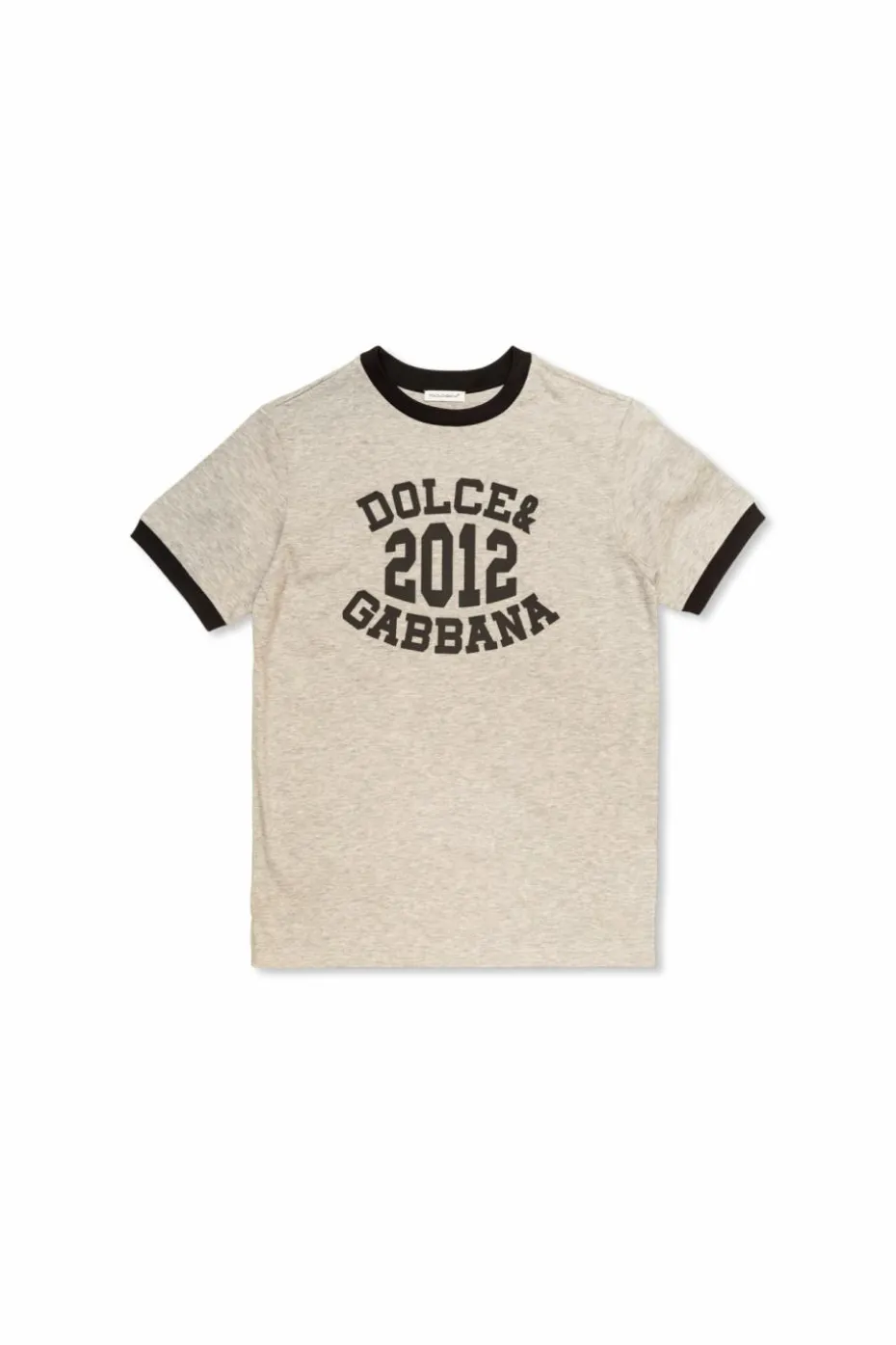 Dolce & Gabbana Kids beige T-shirt with logo