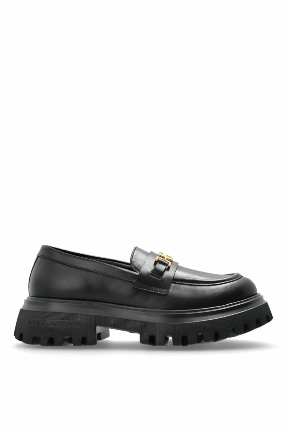 Dolce & Gabbana Kids BLACK Leather loafers