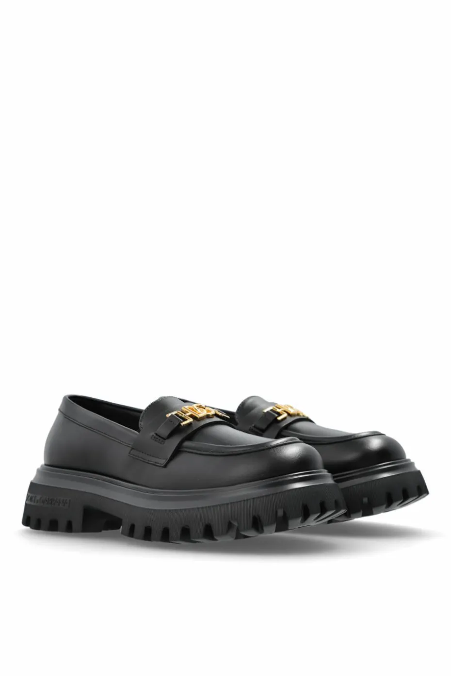 Dolce & Gabbana Kids BLACK Leather loafers