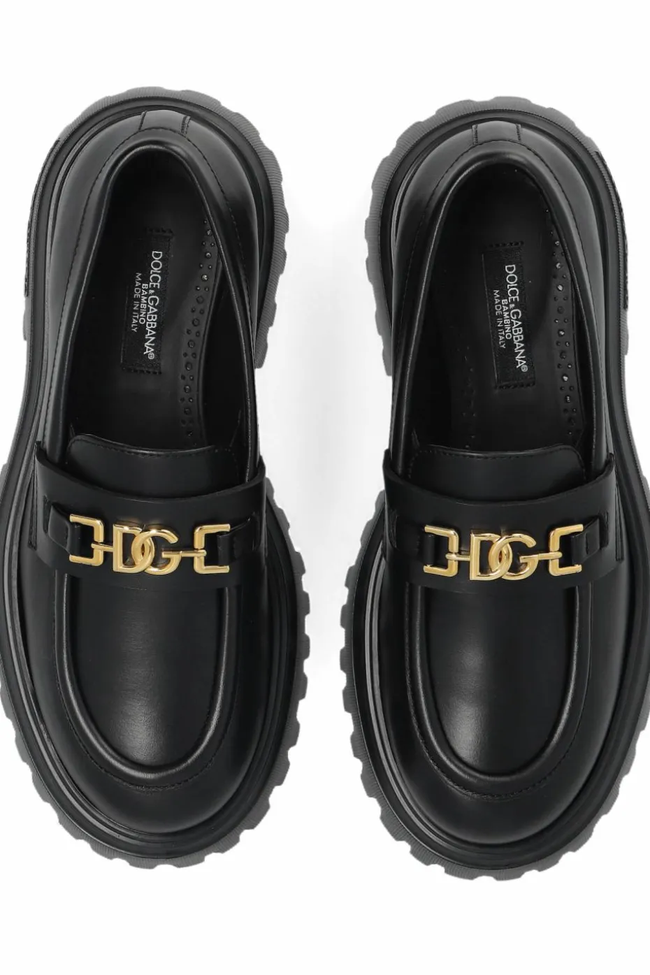Dolce & Gabbana Kids BLACK Leather loafers