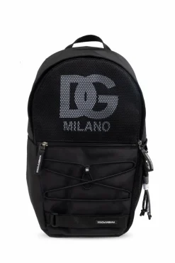 Dolce & Gabbana Kids BLACK Backpack with logo