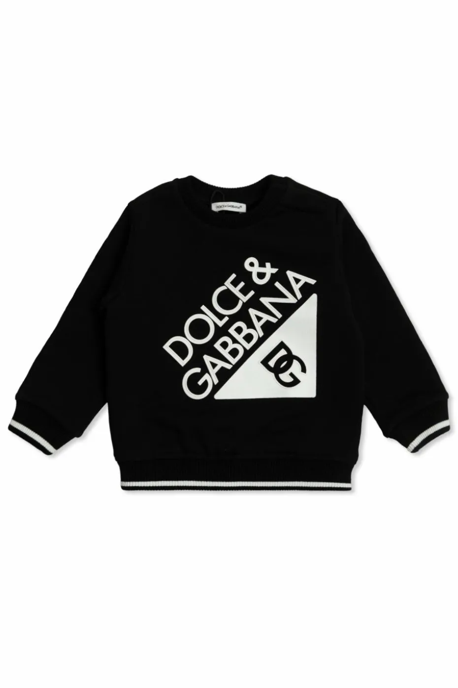 Dolce & Gabbana Kids BLACK Sweatshirt with logo