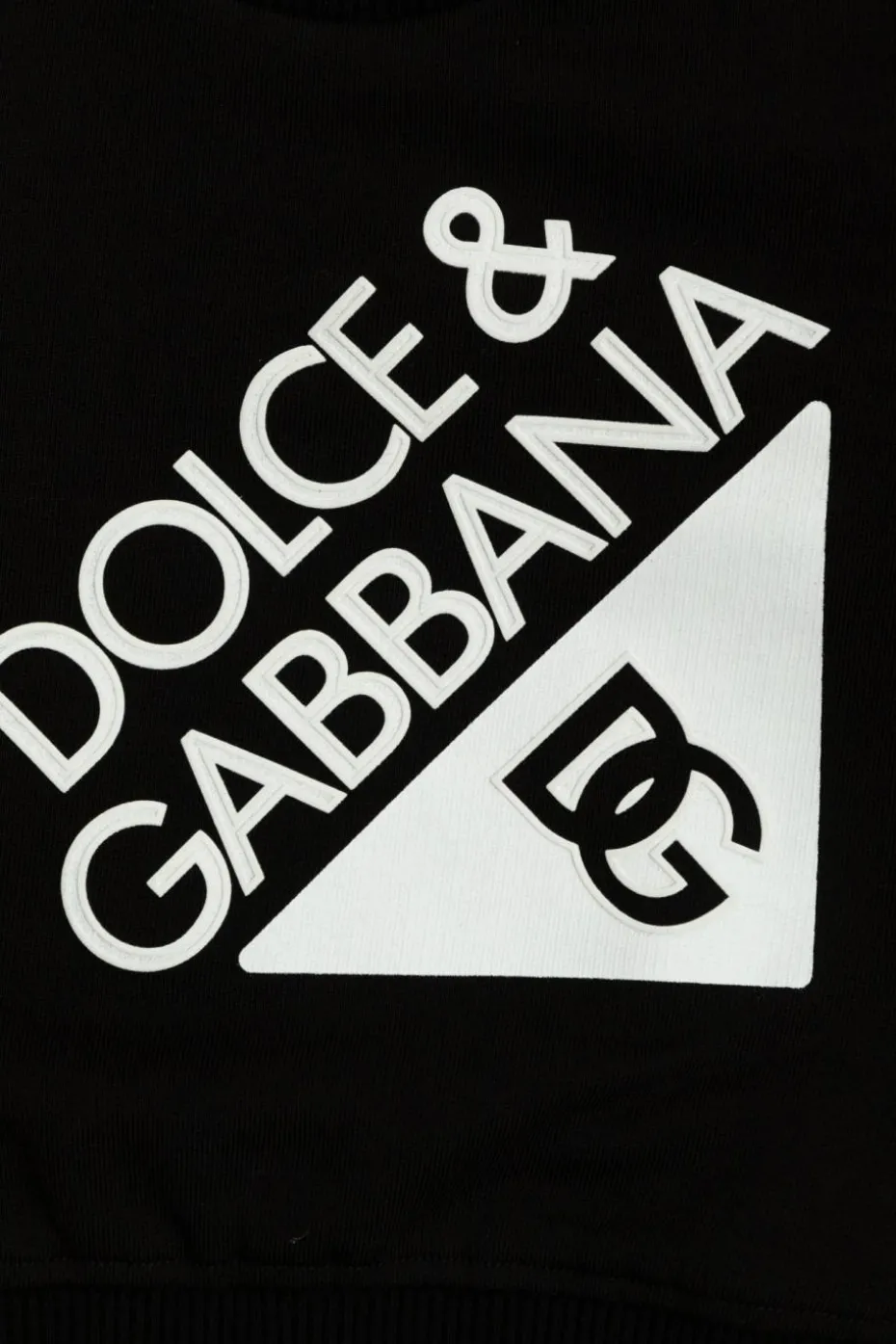 Dolce & Gabbana Kids BLACK Sweatshirt with logo