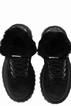 Dolce & Gabbana Kids BLACK Ankle boots with logo