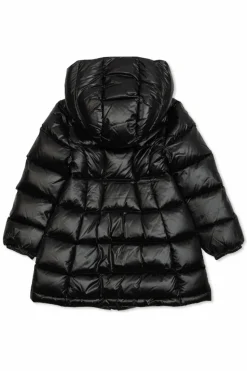 Dolce & Gabbana Kids BLACK Down jacket with detachable collar