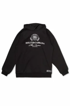 Dolce & Gabbana Kids BLACK Sweatshirt with logo