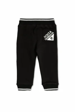 Dolce & Gabbana Kids BLACK Sweatpants with logo