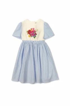 Dolce & Gabbana Kids BLUE Dress with stripe pattern