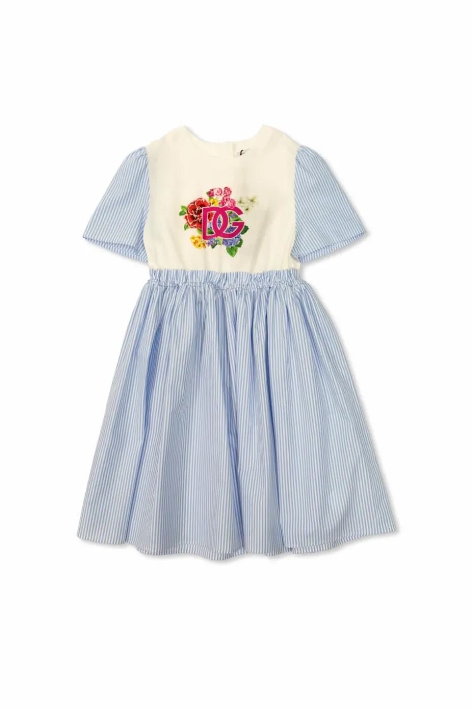 Dolce & Gabbana Kids BLUE Dress with stripe pattern
