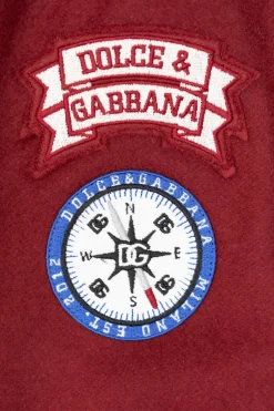 Dolce & Gabbana Kids BURGUNDY Jacket in bomber style