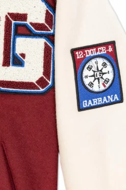 Dolce & Gabbana Kids BURGUNDY Jacket in bomber style