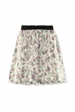 Dolce & Gabbana Kids cream Floral motif skirt