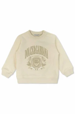 Dolce & Gabbana Kids cream Printed sweatshirt