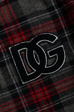 Dolce & Gabbana Kids GREY Plaid pattern shirt