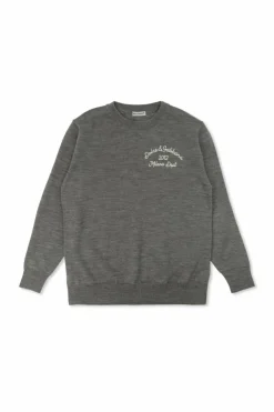 Dolce & Gabbana Kids GREY Wool sweater with embroidered logo