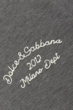 Dolce & Gabbana Kids GREY Polo with embroidered logo
