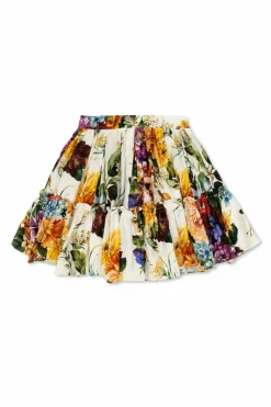 Dolce & Gabbana Kids MULTICOLOUR Floral motif skirt