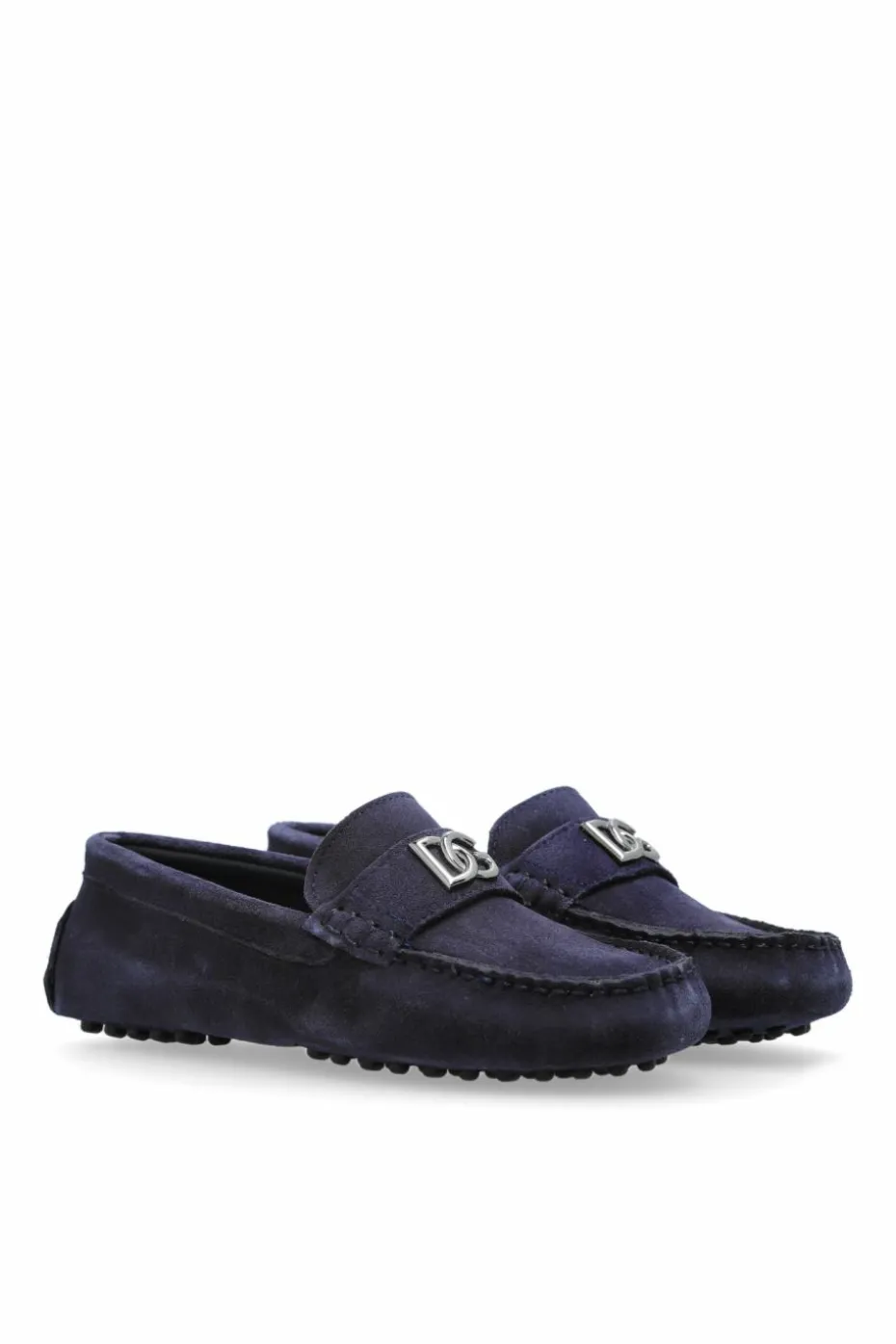 Dolce & Gabbana Kids NAVY BLUE Suede loafers