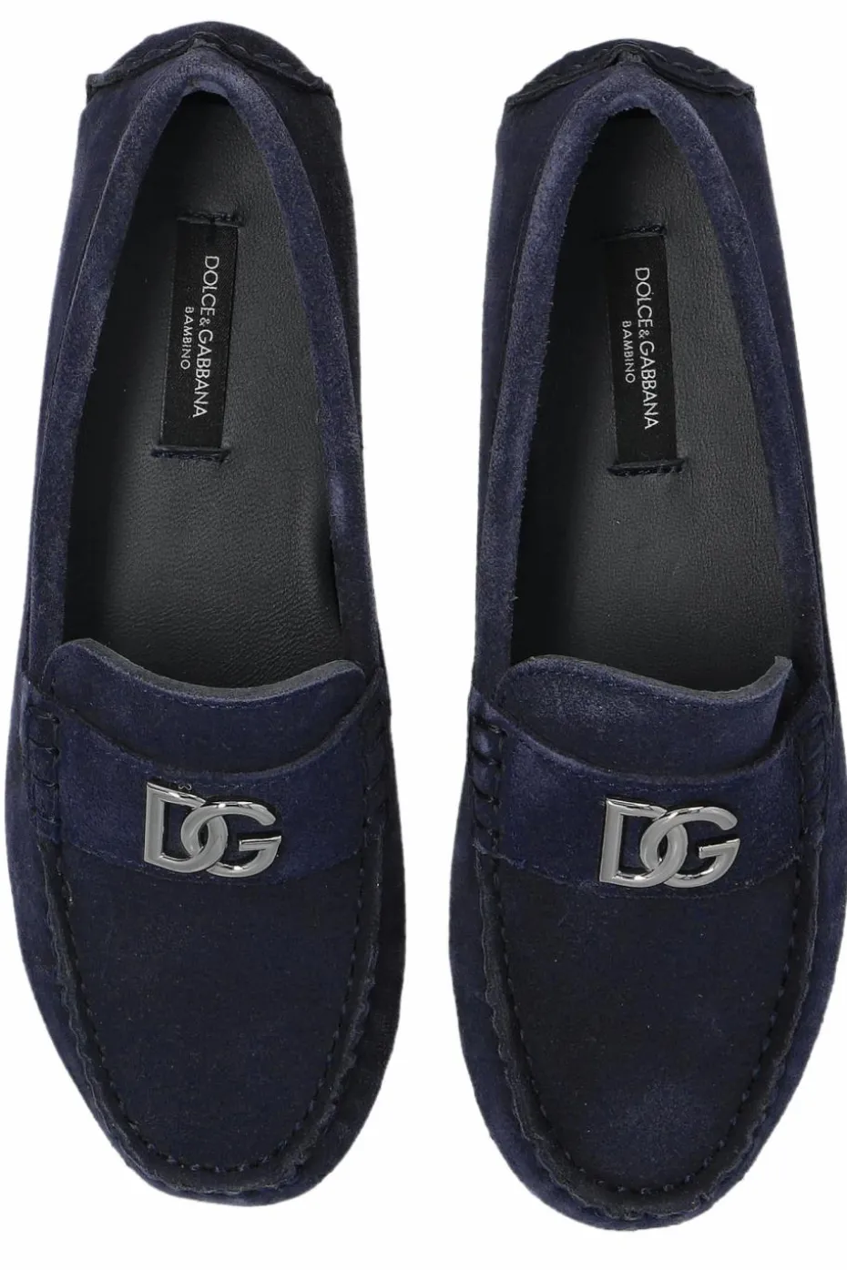 Dolce & Gabbana Kids NAVY BLUE Suede loafers