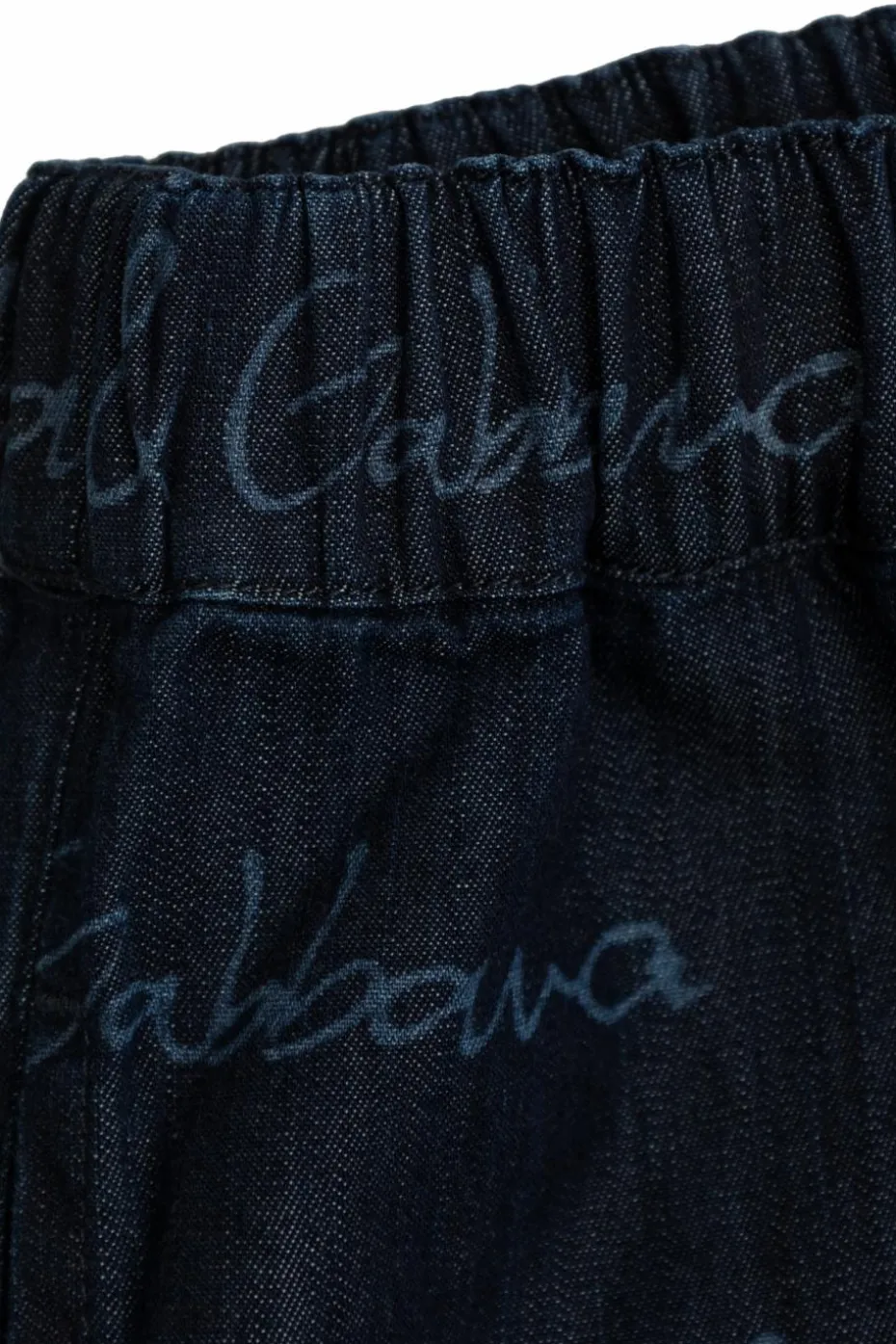 Dolce & Gabbana Kids NAVY BLUE Denim shorts with monogram
