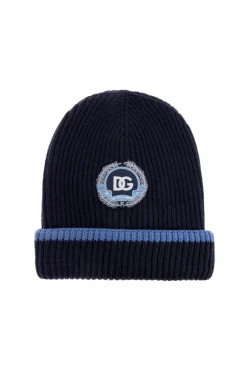 Dolce & Gabbana Kids NAVY BLUE Cap with logo