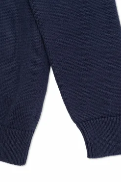 Dolce & Gabbana Kids NAVY BLUE Sweater with printed logo