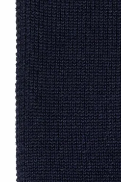 Dolce & Gabbana Kids NAVY BLUE Wool scarf with logo