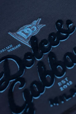 Dolce & Gabbana Kids NAVY BLUE Shorts with embossed logo