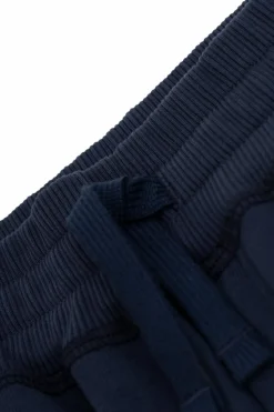 Dolce & Gabbana Kids NAVY BLUE Shorts with embossed logo