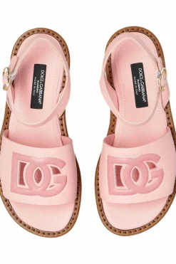 Dolce & Gabbana Kids PINK Leather sandals