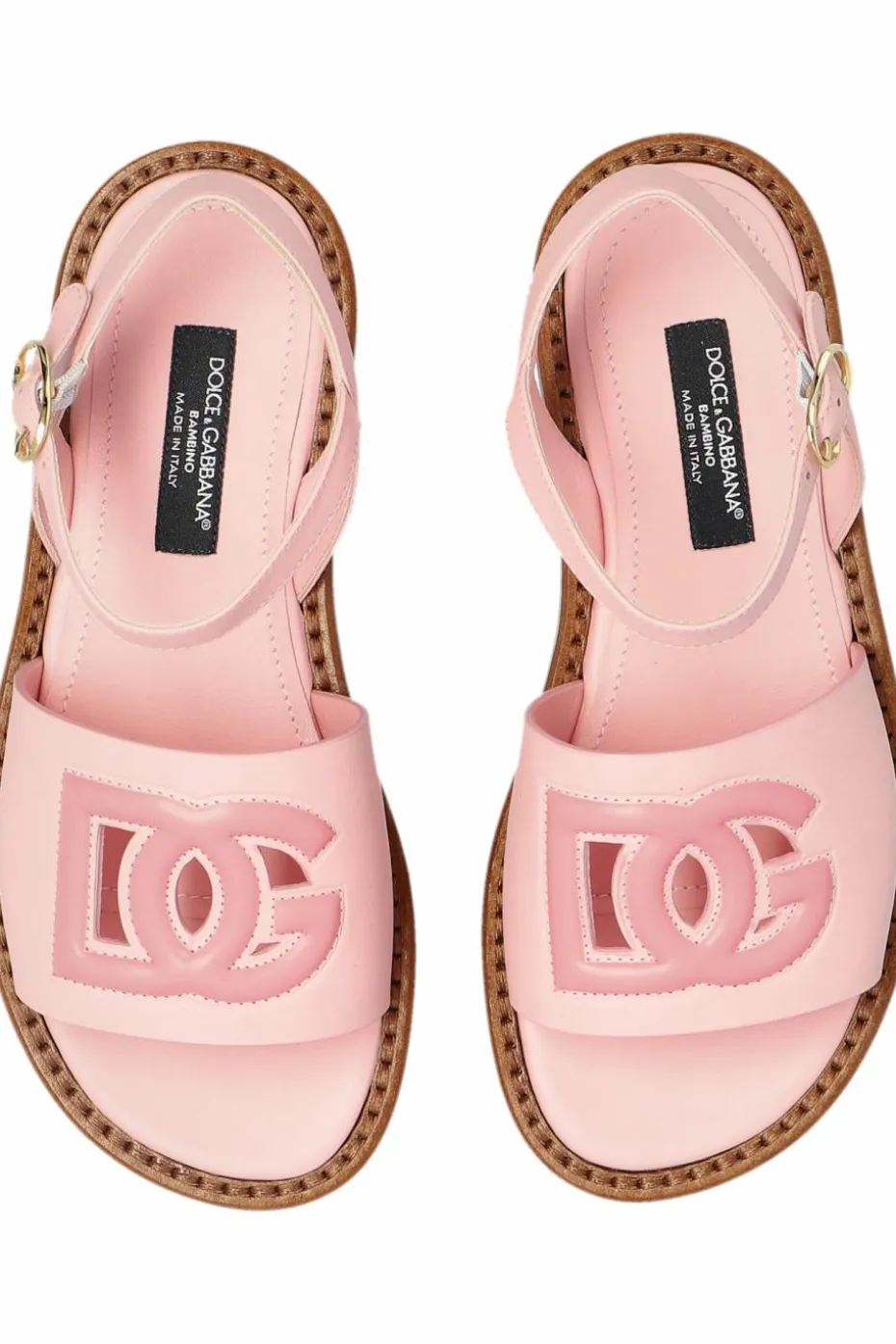 Dolce & Gabbana Kids PINK Leather sandals