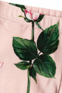 Dolce & Gabbana Kids PINK Floral motif leggings