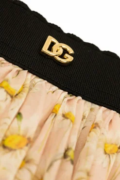 Dolce & Gabbana Kids PINK Skirt with floral motif