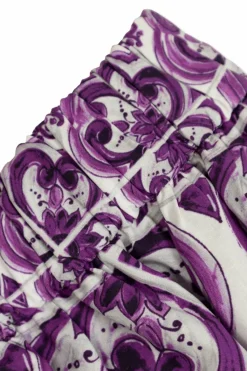 Dolce & Gabbana Kids PURPLE Patterned skirt