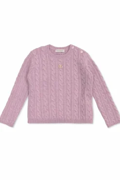 Dolce & Gabbana Kids PURPLE Sweater with logo