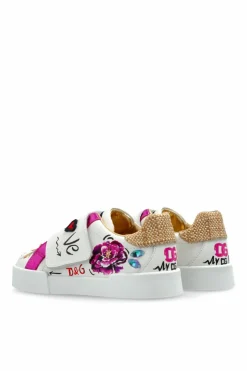 Dolce & Gabbana Kids WHITE Sports shoes with logo